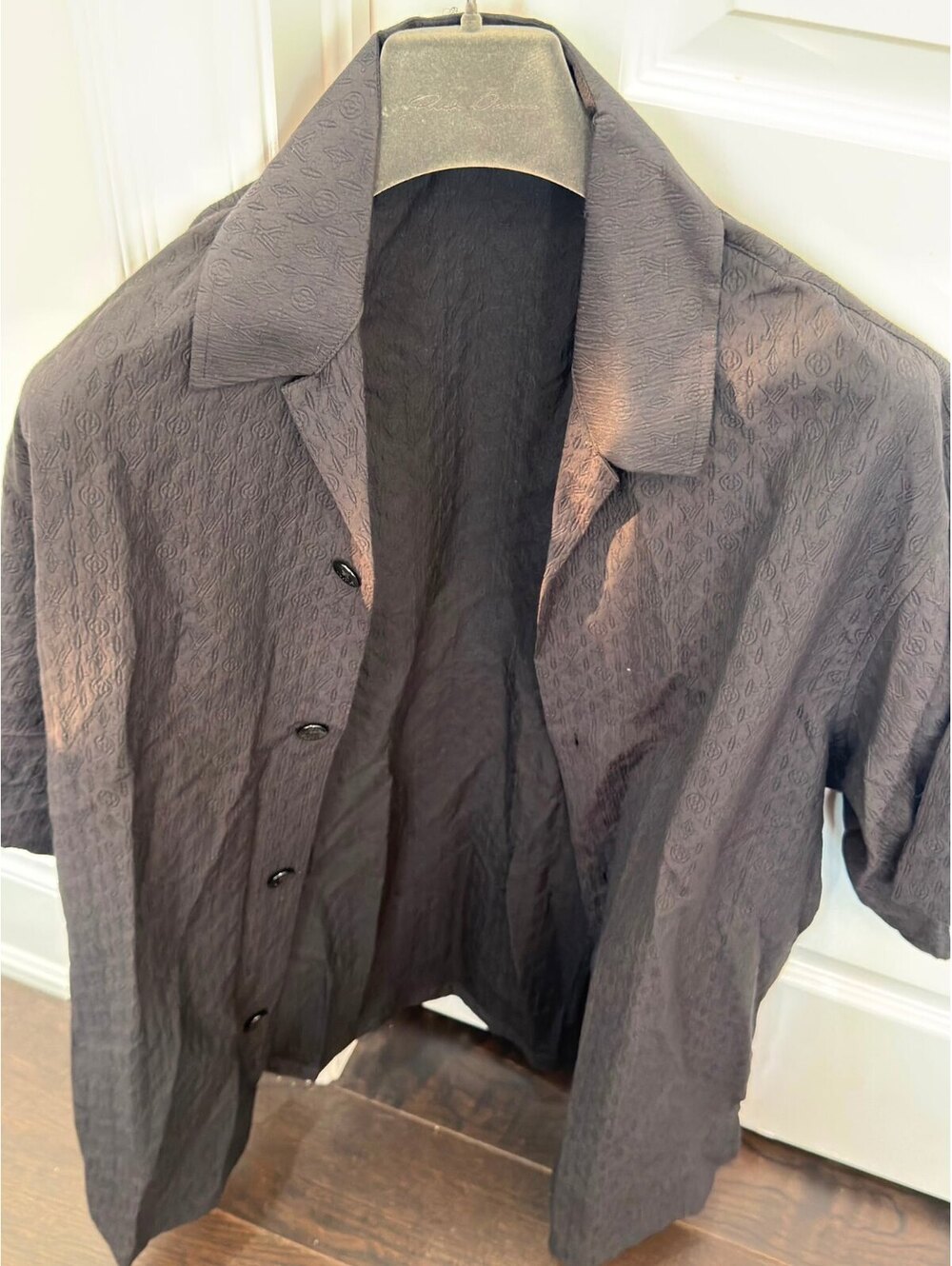 Louis Vuitton Mini Monogram Silk-Cotton Blend Short-Sleeved